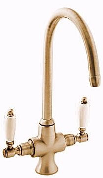 Deva Georgian Georgian  Kitchen Sink Mixer with Swivel Spout (Gold)