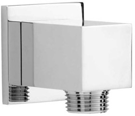 Deva Accessories Square Union Elbow For Concealed Shower (Chrome).