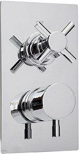 Deva DTV2 Thermostatic TMV2 1/2" Twin Concealed Shower Valve (Chrome).