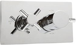 Deva DTV2 Thermostatic TMV2 1/2" Twin Concealed Shower Valve (Chrome).