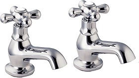 Deva Regency Basin Taps (Pair, Chrome).