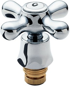 Deva Spares Conversion Tap Heads Kit With Pair Of Chrome Handles. BS5412.