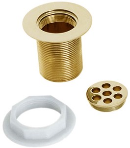 Deva Wastes 1 1/2" Shower Waste With 2 1/2" Tail (Gold).
