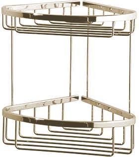 Geesa Standard Corner Large Double Basket 217x217mm (Gold)