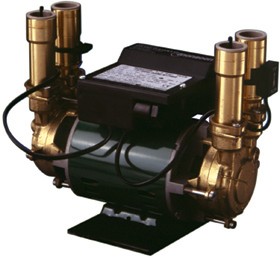 Stuart Turner Monsoon 2.0 Bar Twin Automatic Brass Shower Pump.