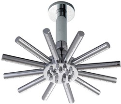 Hydra Showers Star Shower Head With Ceiling Mounting Arm (220mm).