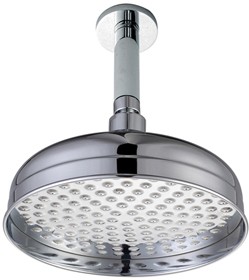 Hydra Showers 200mm Traditional Shower Head & Ceiling Mounting Arm.