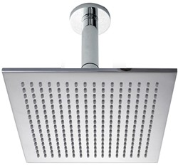 Hydra Showers 305mm Large Square Shower Head & Ceiling Mounting Arm.