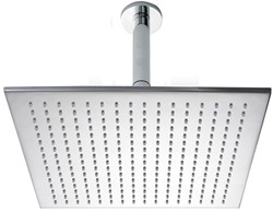 Hydra Showers Extra Large Square Shower Head & Arm (400x400mm).