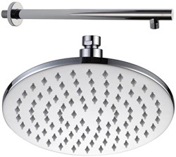 Hydra Showers Round Shower Head With Wall Mounting Arm (200mm).