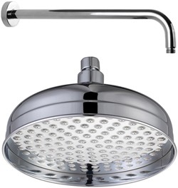 Hydra Showers 200mm Traditional Shower Head & Wall Mounting Arm.