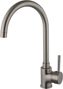 Hydra Chloe Kitchen Tap With Swivel Spout (Brushed Steel).