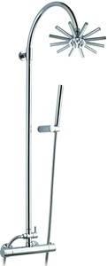 Hydra Showers Thermostatic Bar Shower Valve Set With Star Head.