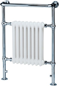 Hydra Victoria traditional bathroom radiator and towel rail (chrome). 584x945mm.
