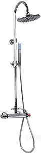 Hydra Thermostatic Shower Set With Valve, Riser And Apron Head.