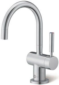 InSinkErator Hot Water Steaming Hot & Cold Filtered Kitchen Tap (Brushed Steel).
