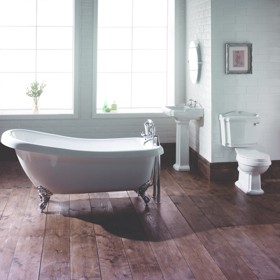 Hydra Eton Slipper Roll Top Bathroom Suite. 1570x720mm.