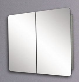 Hudson Reed Limerick mirror bathroom cabinet, sliding doors.  800-1460mm