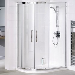 Lakes Classic Left Hand 1200x800 Offset Quadrant Shower Enclosure & Tray.