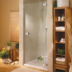 Lakes Italia Hinged Shower Door & Glass Panel. Right Hand. 750x1950mm.