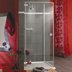 Lakes Italia Frameless Square Shower Enclosure & Tray. Left Hand. 1000mm.