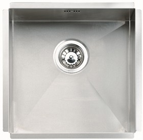 Rangemaster Atlantic Undermount 1.0 Bowl Square Steel Kitchen Sink.