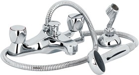 Mayfair Alpha Bath Shower Mixer Tap With Shower Kit (Chrome).