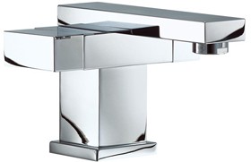Mayfair Blox Mono Basin Mixer Tap With Click-Clack Waste (Chrome).