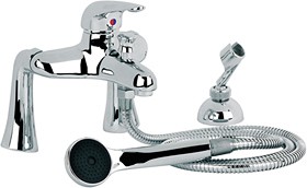 Mayfair Cosmos Bath Shower Mixer Tap With Shower Kit (Chrome).
