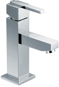 Mayfair Ice Quad Lever Cloakroom Mono Basin Mixer Tap, 164mm High.