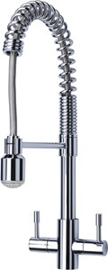 Mayfair Kitchen Groove Kitchen Mixer Tap With Pull Out Rinser (Chrome).