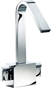 Mayfair Milo Mono Basin Mixer Tap With Click-Clack Waste (Chrome).