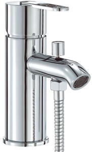Mayfair Zoom One Tap Hole Bath Shower Mixer Tap With Shower Kit (Chrome).
