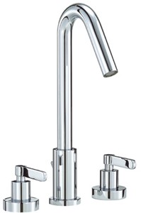 Mayfair Stic 3 Tap Hole Basin Mixer Tap With Pop-Up Waste (Chrome).