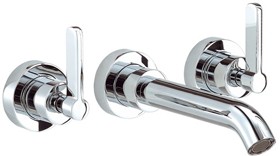 Mayfair Stic 3 Tap Hole Wall Mouted Bath Filler Tap (Chrome).