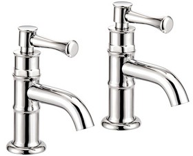 Mayfair Tait Lever Basin Taps (Pair, Chrome).