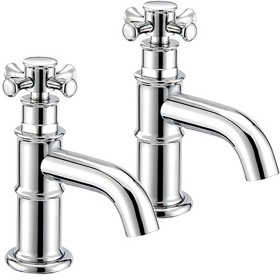 Mayfair Tait Cross Bath Taps (Pair, Chrome).