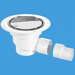 McAlpine Gullies 75mm Shower Trap Gully For Sheet Flooring.