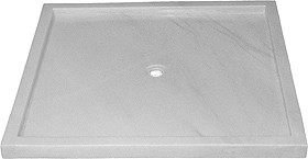 Marblessence Slimline Luxury Stone Shower Tray. 900x900x50mm. (Marble)