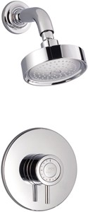 Mira Element Concealed Thermostatic Shower Valve & Shower Head (Chrome).