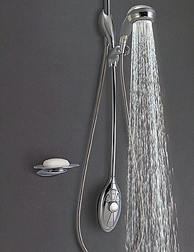 Mira Magna Thermostatic Exposed Digital Shower Kit with Slide Rail, Ceiling Fed.