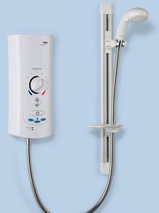 Mira Electric Showers Mira Advance ATL Memory 9.8kW, white & chrome.