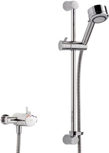 Mira Miniduo Exposed Thermostatic Shower Valve With Shower Kit (Chrome).