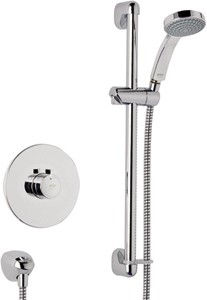 Mira Minilite Concealed Thermostatic Shower Valve With Shower Kit (Chrome).