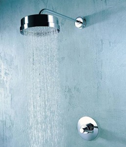 Mira Mode Thermostatic Concealed Shower Valve, Rigid Riser & 8" Head.