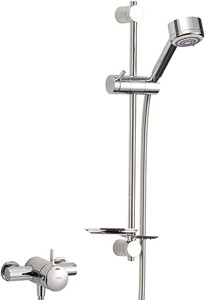 Mira Select Exposed Thermostatic Shower Valve With Shower Kit (Chrome).