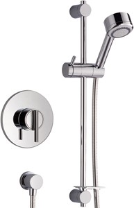 Mira Silver Concealed Thermostatic Shower Valve With Shower Kit (Chrome).