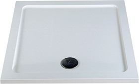 MX Trays Acrylic Capped Low Profile Square Shower Tray. 800x800x40mm.