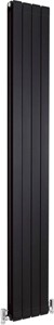 Crown Radiators Myrtle Vertical Radiator (Black). 255x1800mm. 4105 BTU.