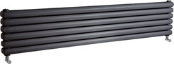 Crown Radiators Peony Double Radiator. 6702 BTU (Anthracite). 1800mm Wide.